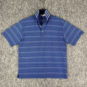 Nick Price‎ Shirt Large Mens Golf Polo Basic Rugby Microfiber Cool Luxe Blue